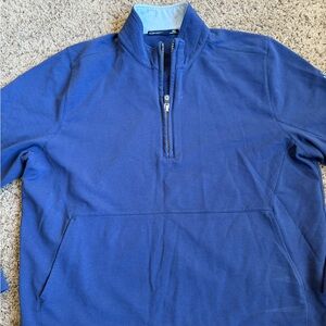 B. Draddy Q-Zip Pullover Sweatshirt XL Blue White Bear Yacht Club Minnesota